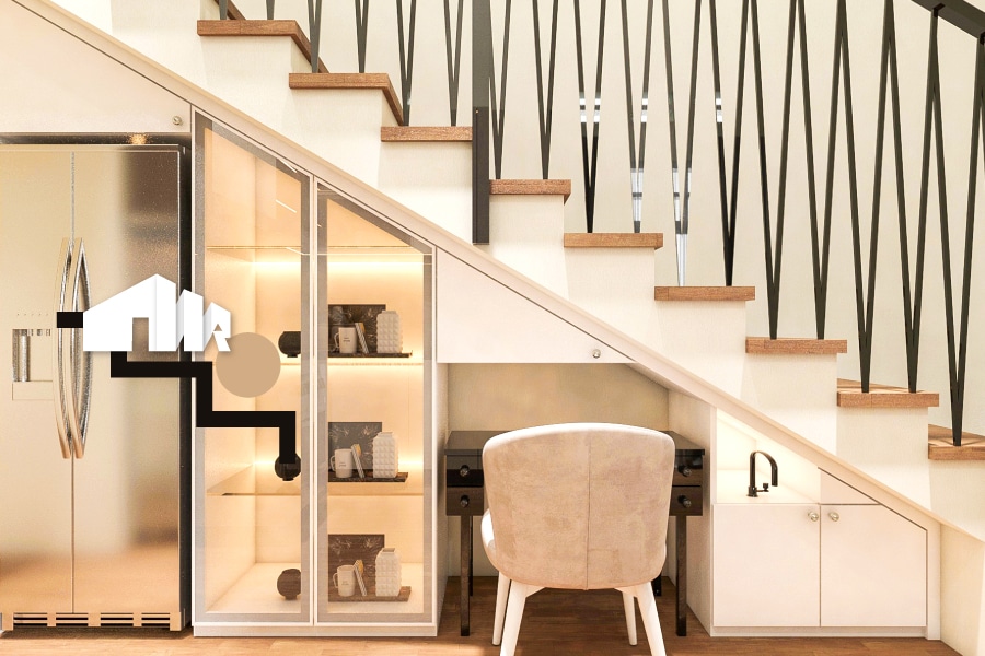 Organizzare spazio sottoscala